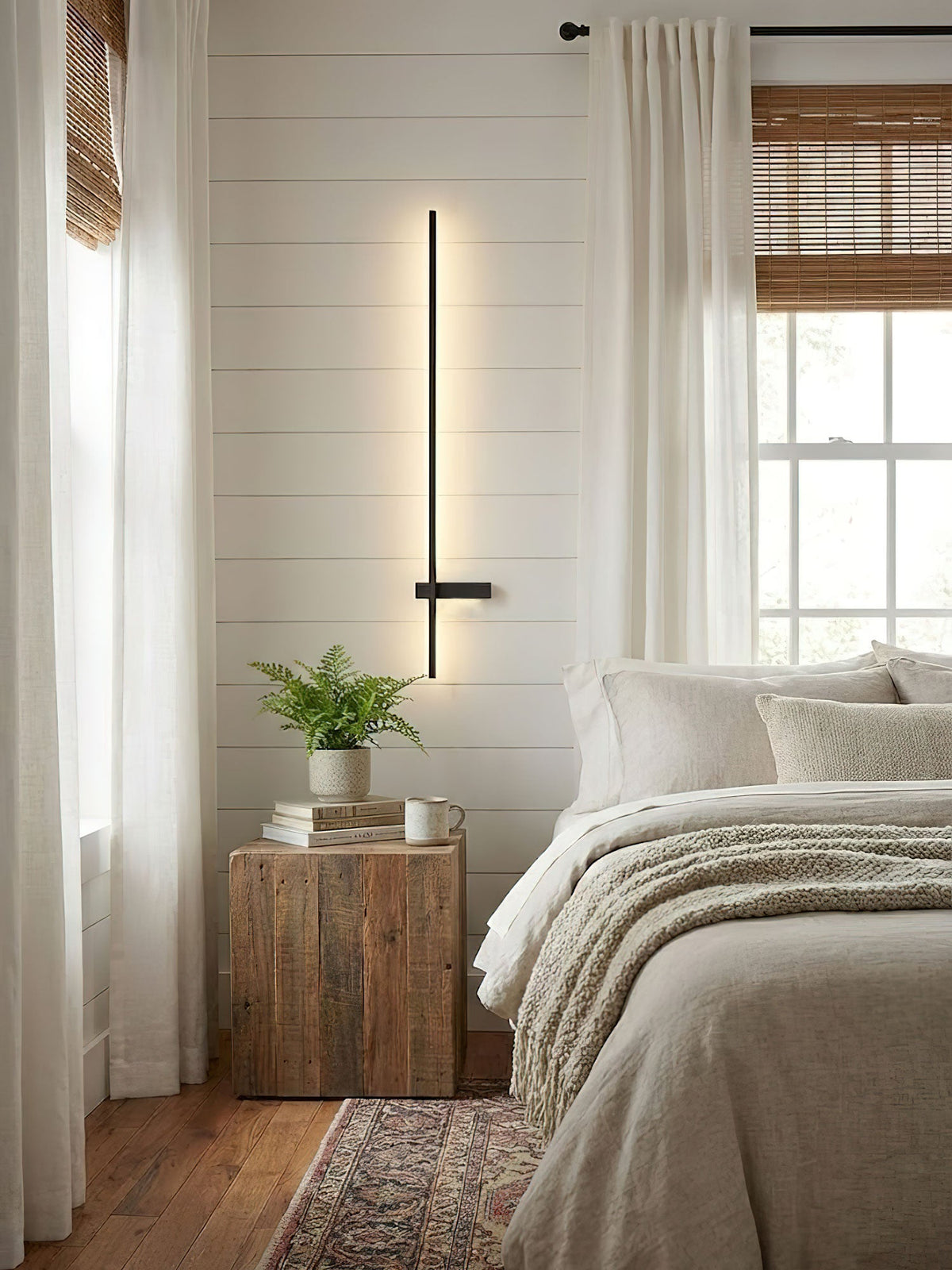 Adeline Linear Rechargeable Wall Sconce – Modern LED Vanity Light