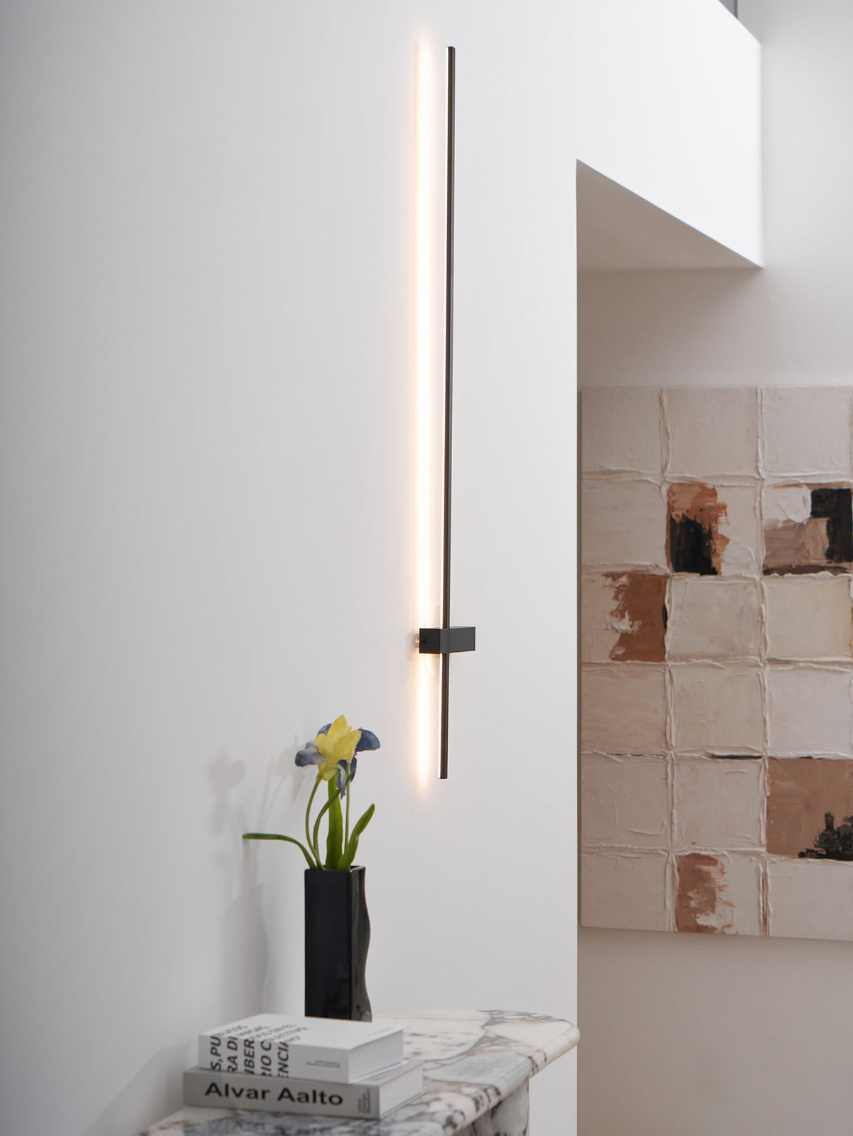 Adeline Linear Rechargeable Wall Sconce – Modern LED Vanity Light