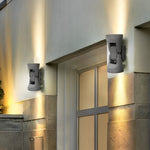8 In 2 Light Rotating Heads Led Up Down Outdoor Wall Light