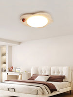 Aeolian Bloom Flush Mount Ceiling Light in Yellow Travertine