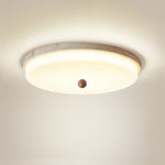 Aeon Travertine Orb Ceiling Light – Natural Stone Flush Mount