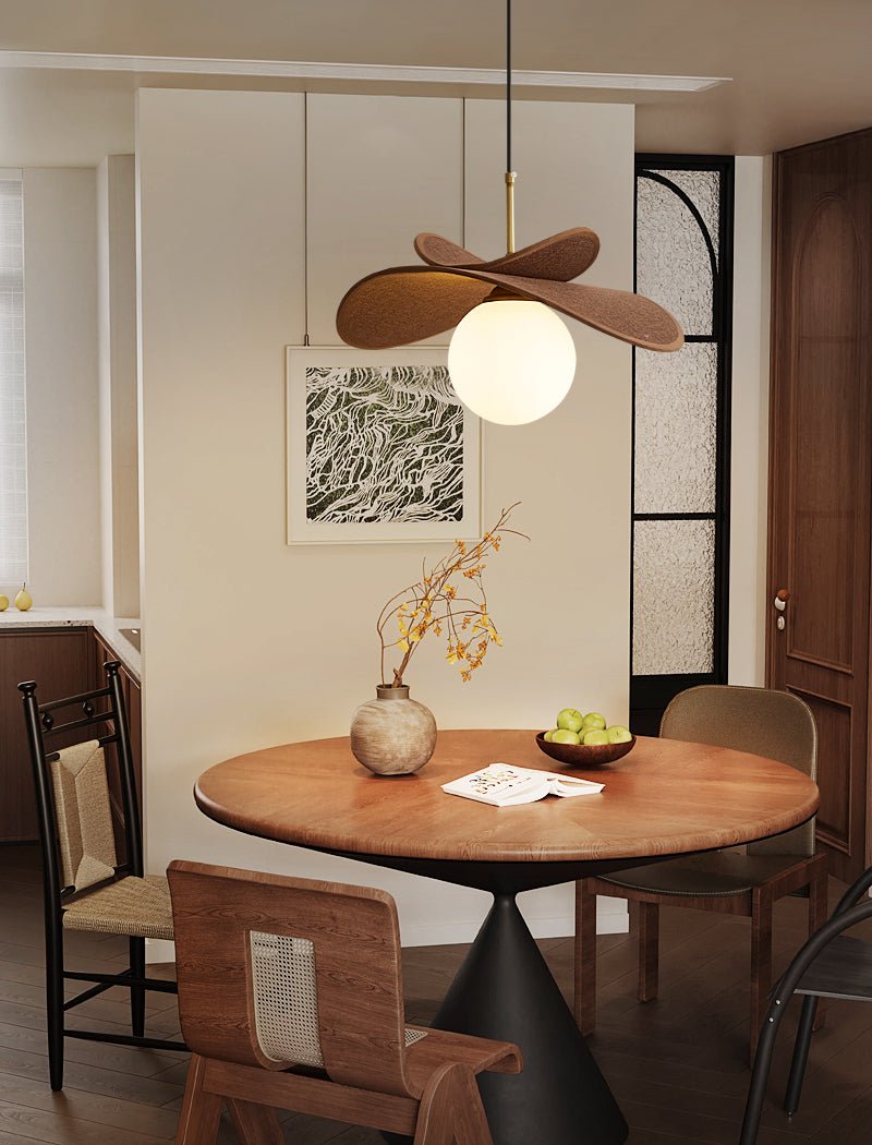 Aera Raffia Pendant Light – Natural Texture Modern Glass Pendant Lamp