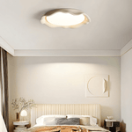 Aera Textured Microcement LED Ceiling Light in Gray, Beige, or White