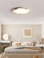 Aera Textured Microcement LED Ceiling Light in Gray, Beige, or White