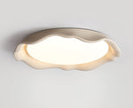 Aera Textured Microcement LED Ceiling Light in Gray, Beige, or White