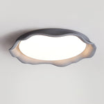Aera Textured Microcement LED Ceiling Light in Gray, Beige, or White