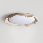 Aera Textured Microcement LED Ceiling Light in Gray, Beige, or White