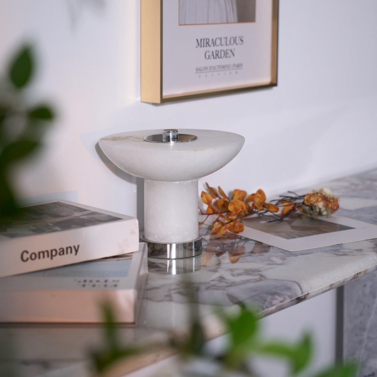 Aeralith Rechargeable Alabaster Table Lamp – Portable LED Accent Light