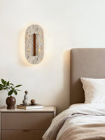 Aerin Travertine Wall Sconce with Integrated LED