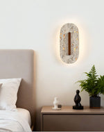 Aerin Travertine Wall Sconce with Integrated LED