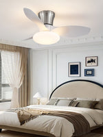 Aeris Curve Ceiling Fan with Integrated LED Light in Walnut Finish