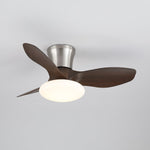 Aeris Curve Ceiling Fan with Integrated LED Light in Walnut Finish