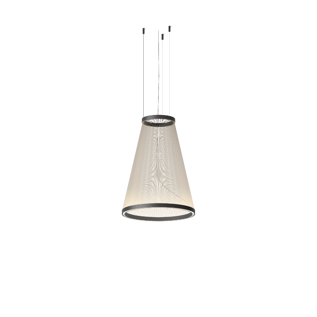Aeris Mesh Pendant Light – Modern Conical LED Hanging Lamp for Dining & Living Spaces