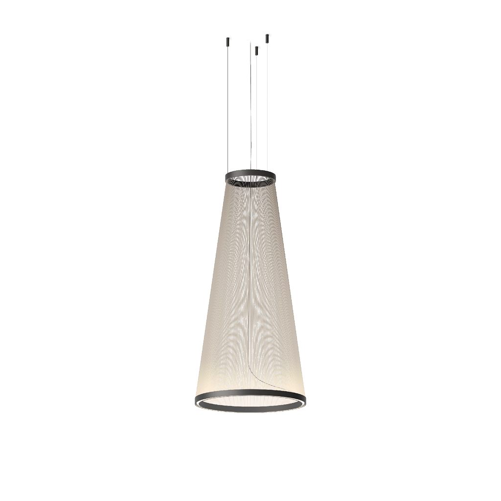 Aeris Mesh Pendant Light – Modern Conical LED Hanging Lamp for Dining & Living Spaces