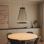 Aeris Mesh Pendant Light – Modern Conical LED Hanging Lamp for Dining & Living Spaces
