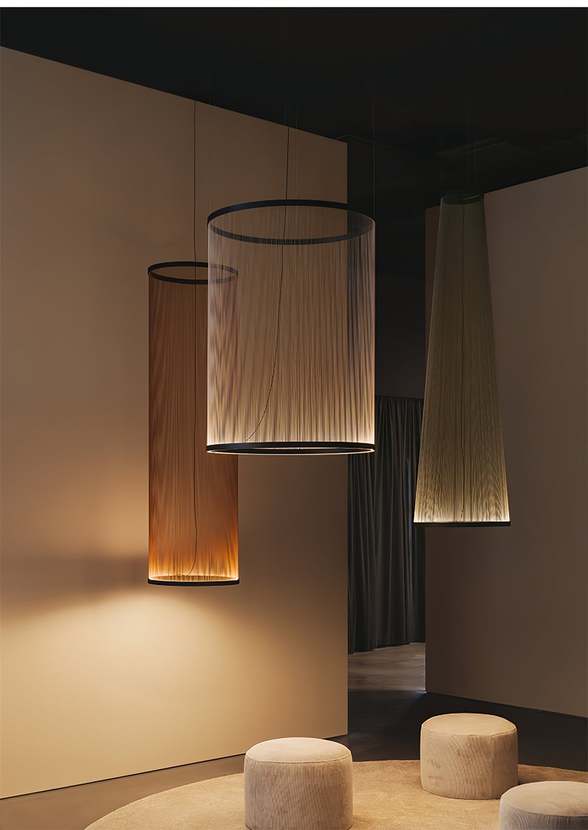 Aeris Mesh Pendant Light – Modern Conical LED Hanging Lamp for Dining & Living Spaces