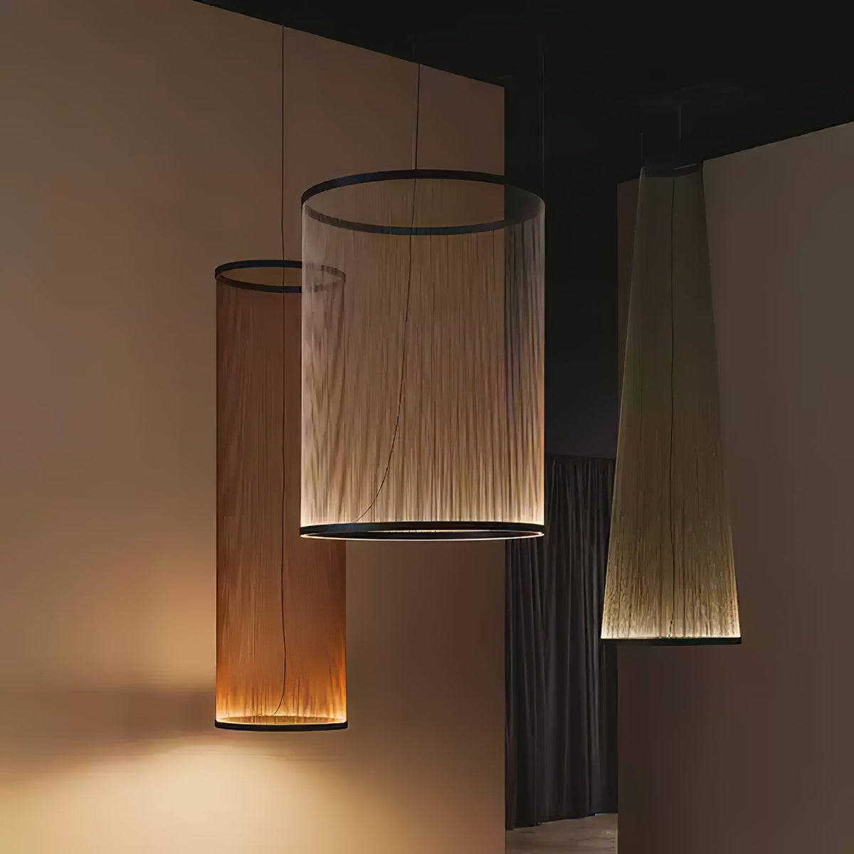 Aeris Mesh Pendant Light – Modern Conical LED Hanging Lamp for Dining & Living Spaces