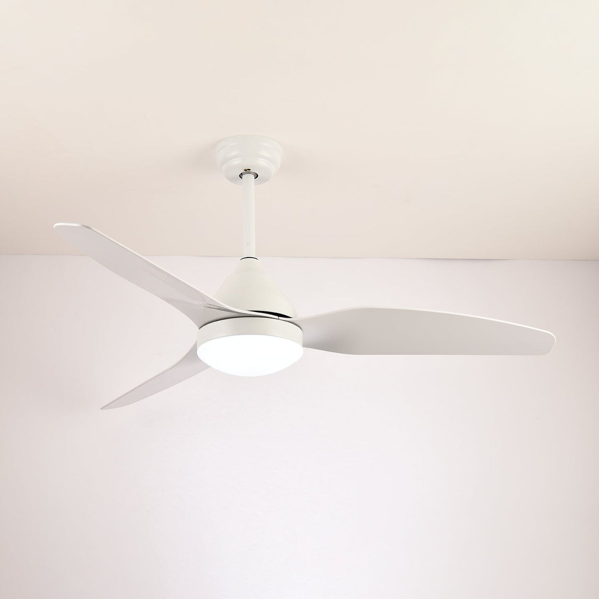 Aeris Whisper Ceiling Fan with Integrated LED Light, Scandinavian Minimalist Design