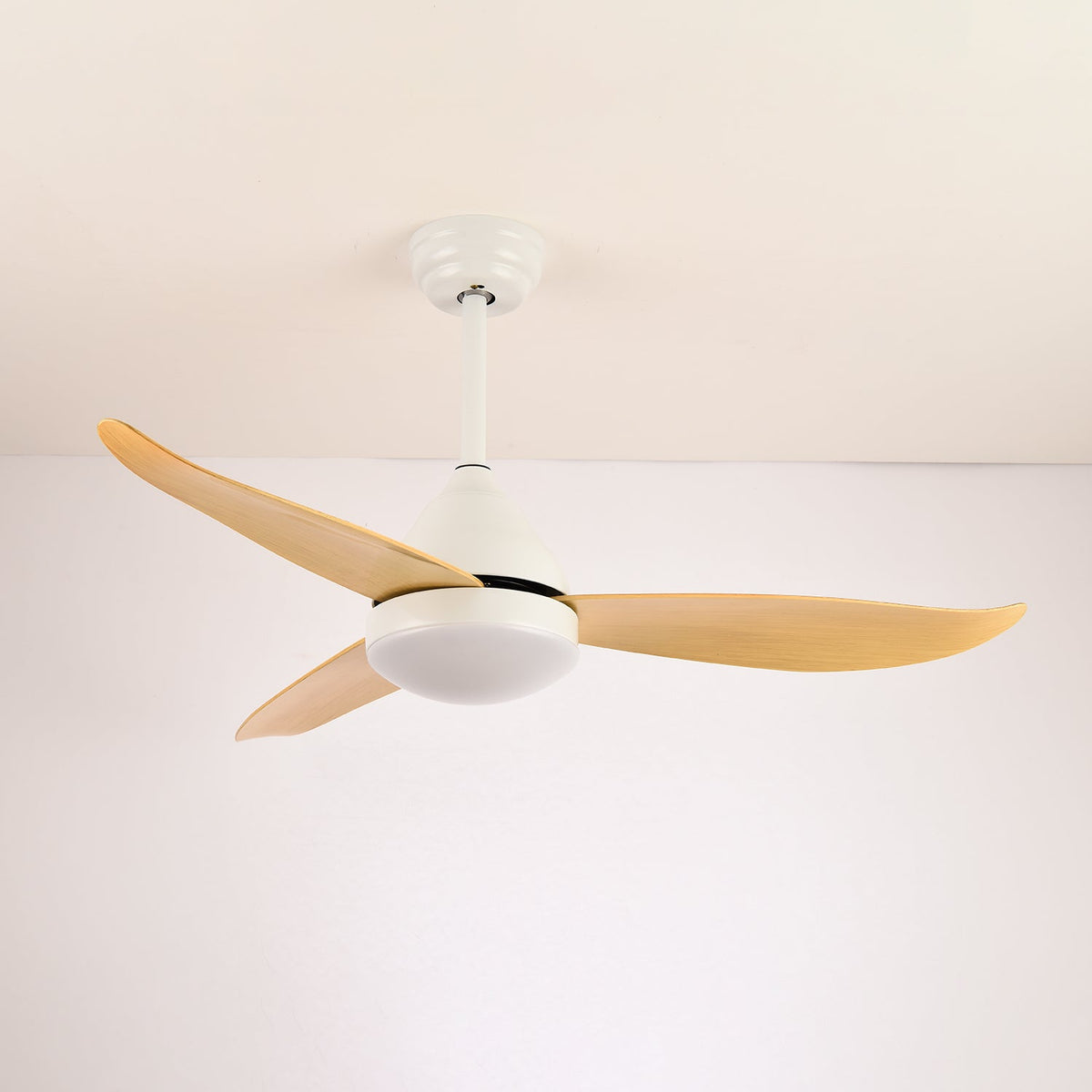 Aeris Whisper Ceiling Fan with Integrated LED Light, Scandinavian Minimalist Design