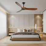 Aero Breeze Ceiling Fan — Sculpted Wood Blades & Whisper-Quiet DC Motor