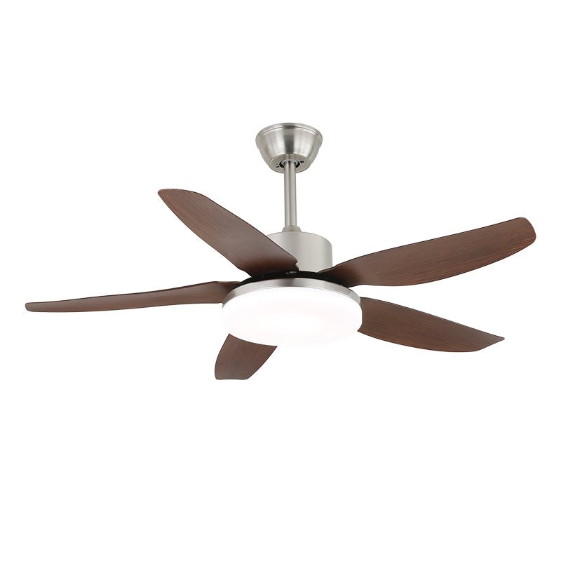 Aeroglow LED Ceiling Fan with Light – Modern Walnut Finish
