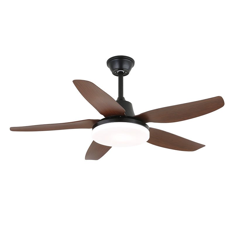 Aeroglow LED Ceiling Fan with Light – Modern Walnut Finish