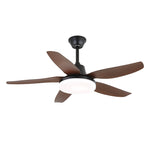 Aeroglow LED Ceiling Fan with Light – Modern Walnut Finish
