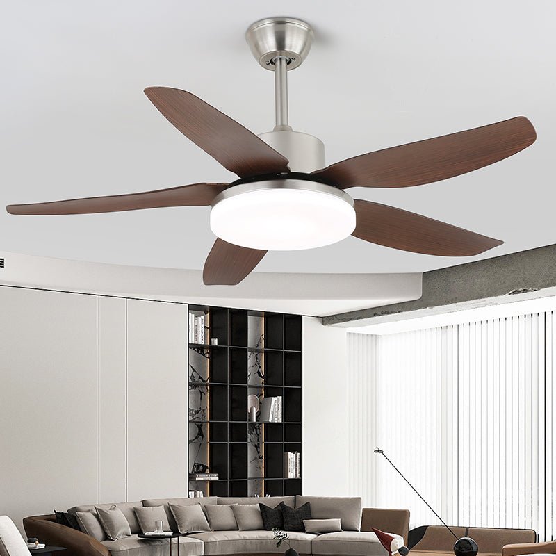 Aeroglow LED Ceiling Fan with Light – Modern Walnut Finish