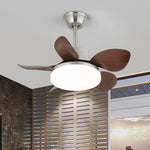 Aeroglow LED Ceiling Fan with Light – Modern Walnut Finish