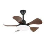 Aeroglow LED Ceiling Fan with Light – Modern Walnut Finish
