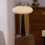 Aeruno Fluted Glass LED Table Lamp with Touch Dimming, Modern Sculptural Design