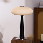 Aeruno Fluted Glass LED Table Lamp with Touch Dimming, Modern Sculptural Design