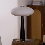 Aeruno Fluted Glass LED Table Lamp with Touch Dimming, Modern Sculptural Design