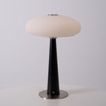 Aeruno Fluted Glass LED Table Lamp with Touch Dimming, Modern Sculptural Design