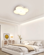 Aethel Cloud Travertine Ceiling Light — Flush Mount LED Lamp