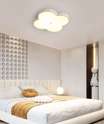 Aethel Cloud Travertine Ceiling Light — Flush Mount LED Lamp