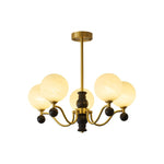 Aether Sphere Chandelier — Brass and Glass Modern Pendant Light