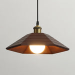Umbrella Wooden Pendant Light – Modern Natural Wood & Gold Ceiling Lamp
