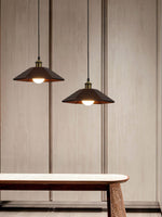 Umbrella Wooden Pendant Light – Modern Natural Wood & Gold Ceiling Lamp