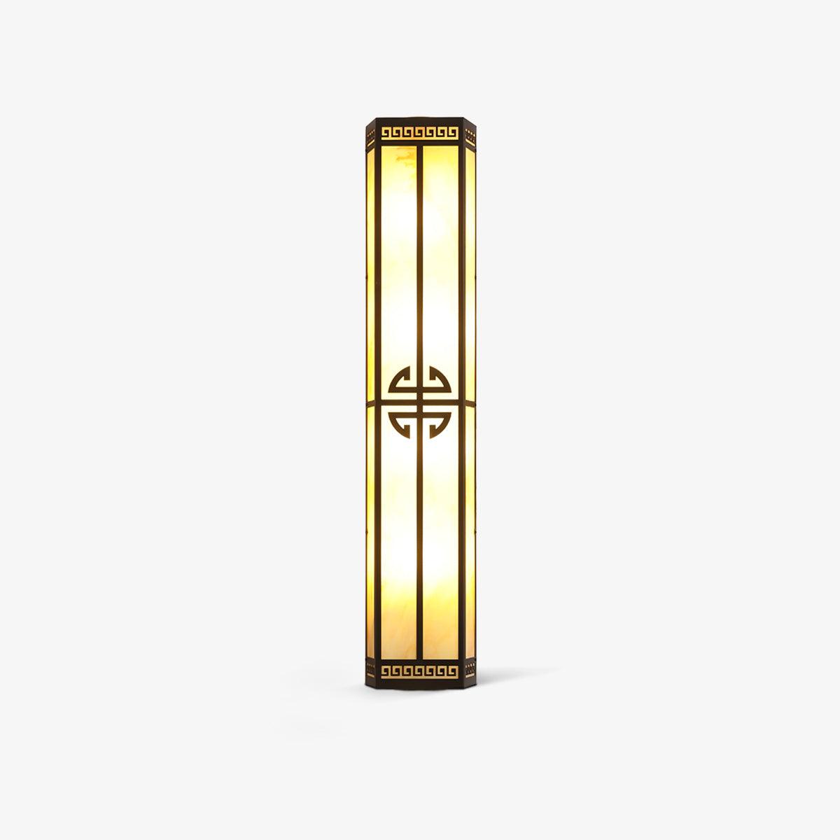 After Hours Outdoor Wall Light in Alabaster and Metal