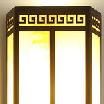 After Hours Outdoor Wall Light in Alabaster and Metal