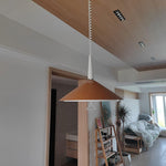 Agnes Retro Pendant Light with Retractable Cable, Mid-Century Modern Kitchen Island Lamp
