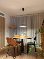 Agnes Retro Pendant Light with Retractable Cable, Mid-Century Modern Kitchen Island Lamp