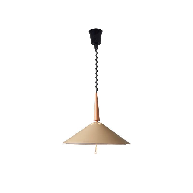 Agnes Retro Pendant Light with Retractable Cable, Mid-Century Modern Kitchen Island Lamp