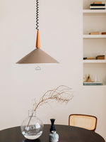 Agnes Retro Pendant Light with Retractable Cable, Mid-Century Modern Kitchen Island Lamp