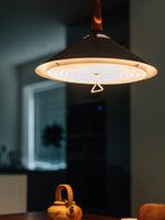 Agnes Retro Pendant Light with Retractable Cable, Mid-Century Modern Kitchen Island Lamp