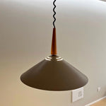 Agnes Retro Pendant Light with Retractable Cable, Mid-Century Modern Kitchen Island Lamp