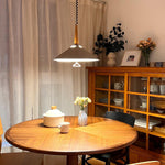 Agnes Retro Pendant Light with Retractable Cable, Mid-Century Modern Kitchen Island Lamp