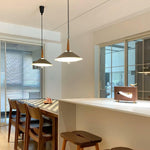Agnes Retro Pendant Light with Retractable Cable, Mid-Century Modern Kitchen Island Lamp