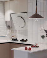 Agnes Retro Pendant Light with Retractable Cable, Mid-Century Modern Kitchen Island Lamp